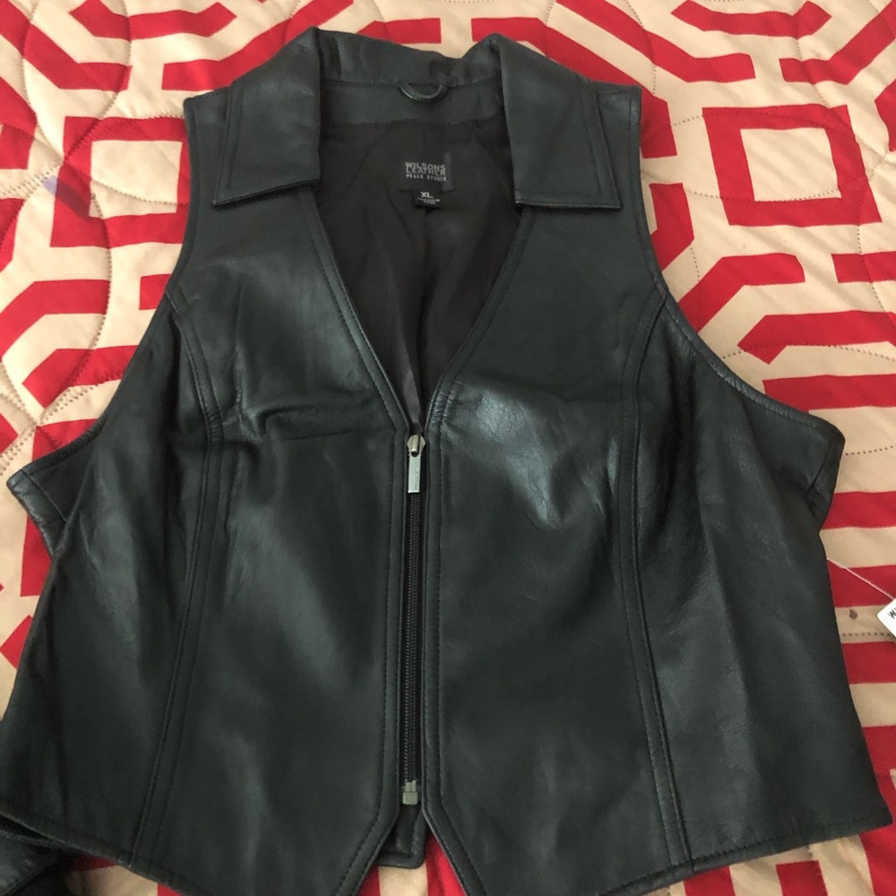 Black Wilson’s leather vest